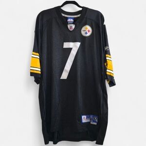 Vintage Reebok Pittsburgh Steelers Ben Roethlisberger NFL Equipment Jersey XL